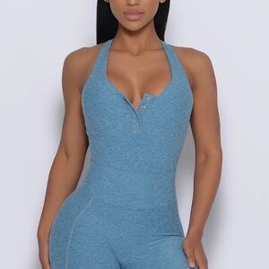 Bombshell sportswear S baby blue perfect bodysuit